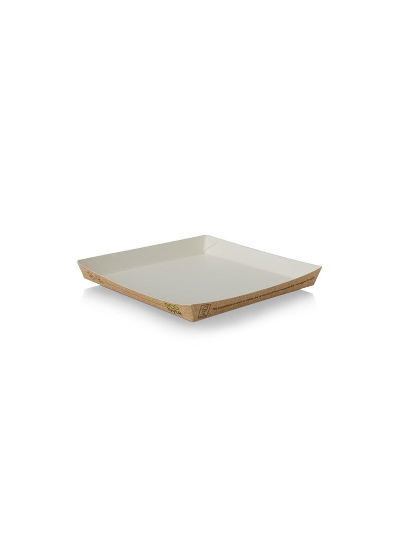 Ecobyte Ecobyte ITC Square Paper Plates 6 Inch | Pack of 50 | Biodegradable, Plastic-Free Disposable Plates with Compostable BioSeal | Eco-Friendly Tableware for Serving Food - Image 4
