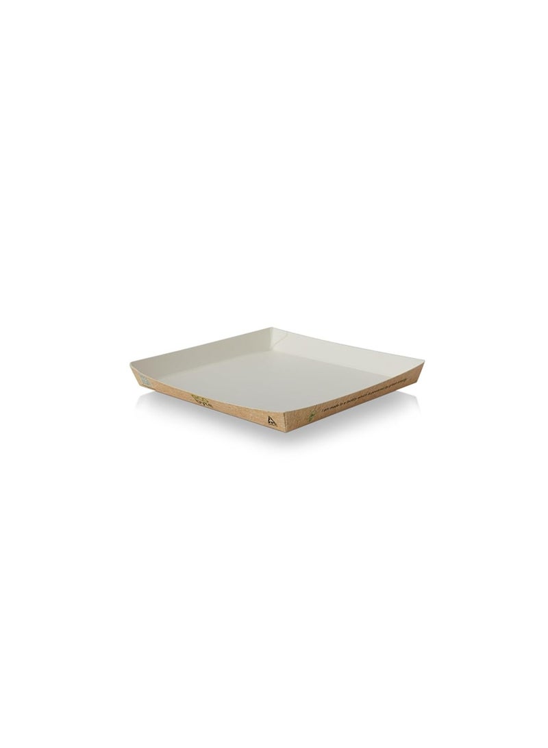 Ecobyte Ecobyte ITC Square Paper Plates 6 Inch | Pack of 50 | Biodegradable, Plastic-Free Disposable Plates with Compostable BioSeal | Eco-Friendly Tableware for Serving Food - Image 3