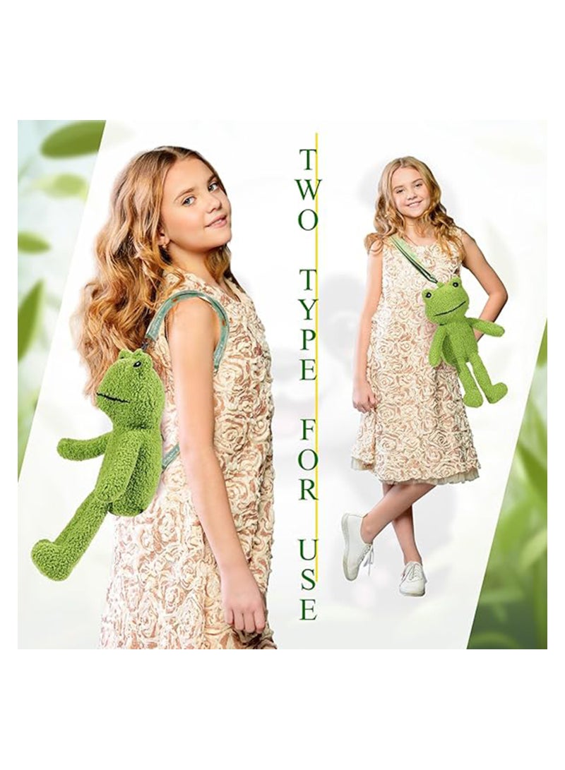 Excefore Crossbody Bag Cute Plush Purse Backpack Kawaii Wallet Girls Cartoon Animal Lolita Bag with Chain Strap(Goose) - Image 2