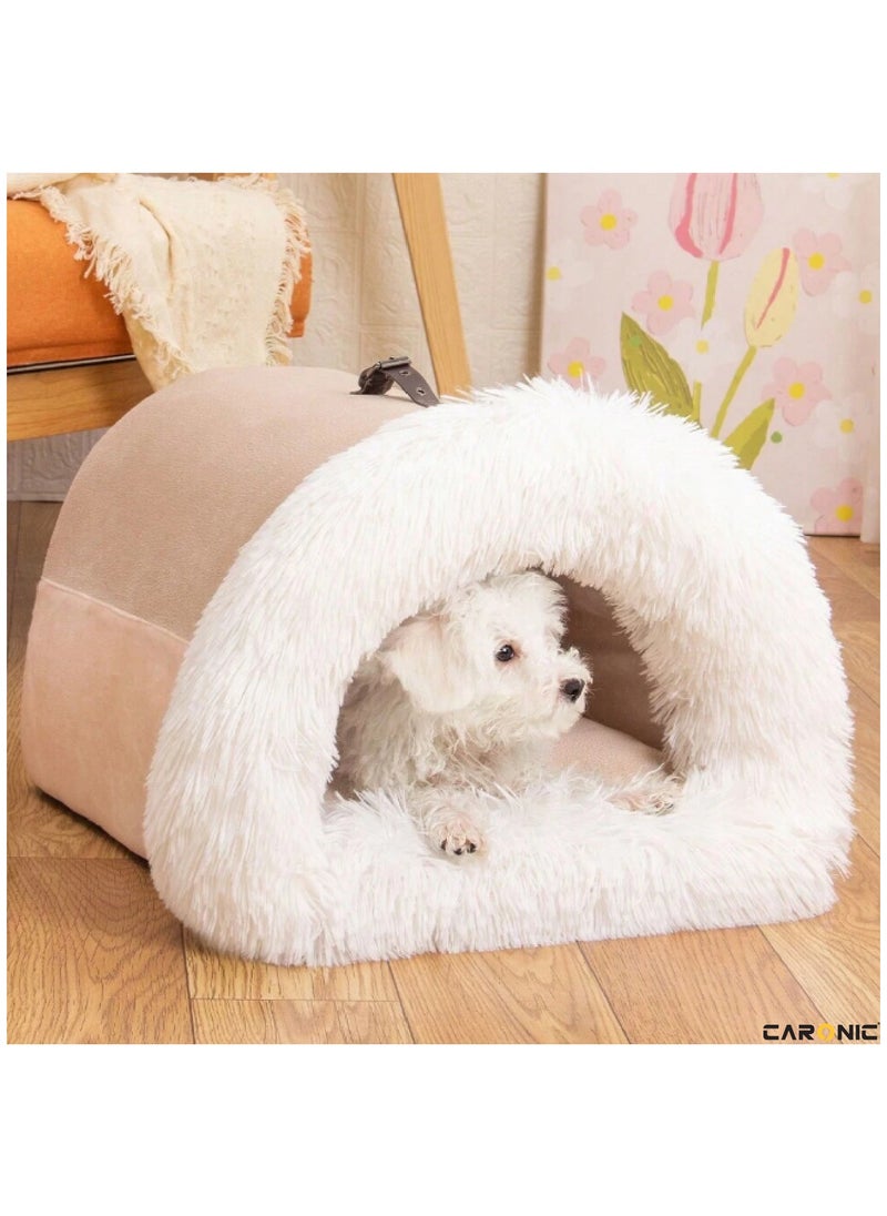 CARONIC Home Pet Bed For Cats And Small Dogs Bed Removable Washable For Indoor And Outdoor Pets Sleeping Cozy  - Image 2