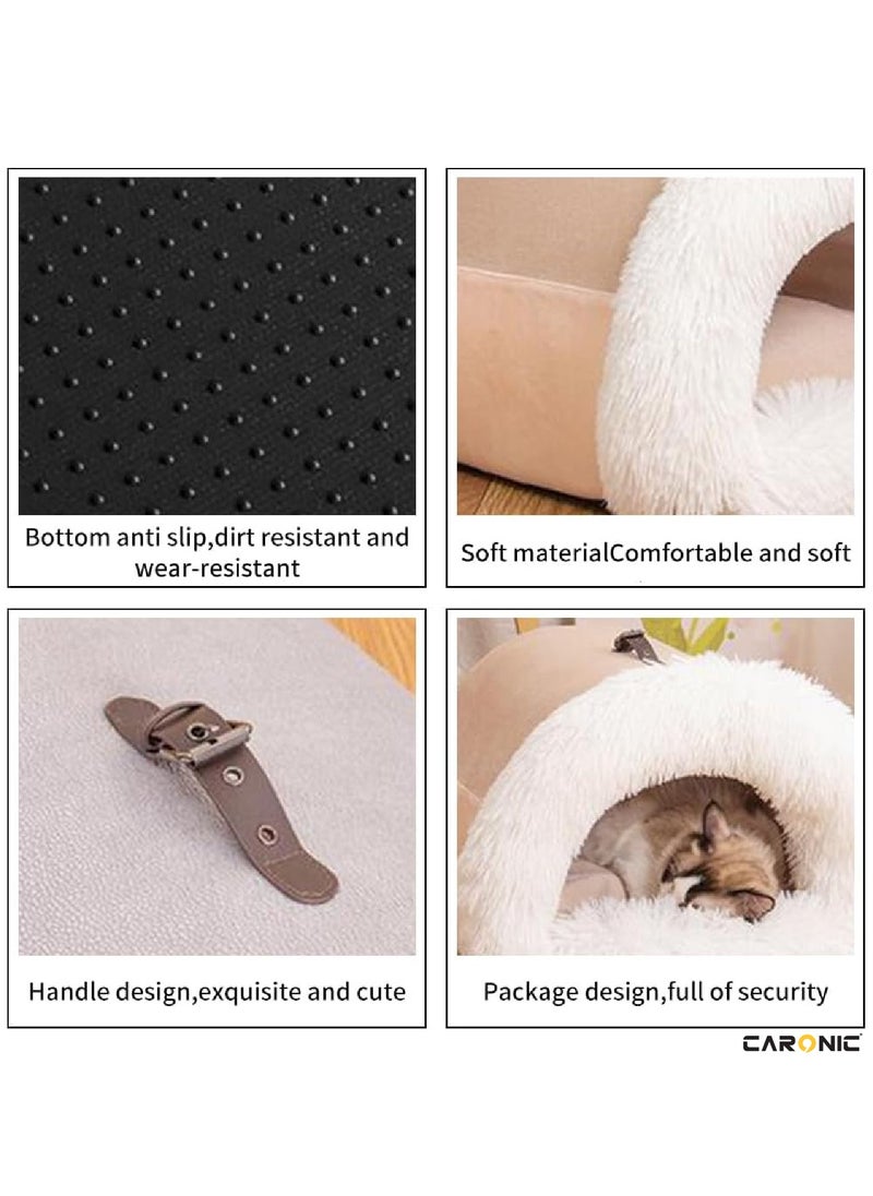 CARONIC Home Pet Bed For Cats And Small Dogs Bed Removable Washable For Indoor And Outdoor Pets Sleeping Cozy  - Image 5