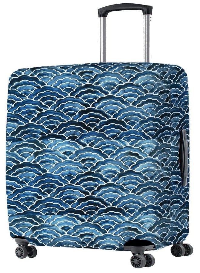 Nasher Miles Polyester 75 (28 Inch) Large Protective Luggage Cover - Japanese Wave Design - Image 1