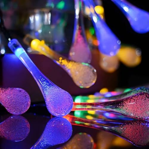 KHIZAR LED String Lights for Bedroom Decor – Decorative Fairy Lights for Kids Room, Girls Room & Home Decoration, Fairy Lights for Ramadan, Eid, Wedding, Party & Indoor Room Decor (Water Drop 14) - Image 1