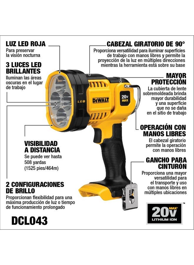 DEWALT DEWALT, DCL043, 20V MAX JOBSITE LED SPOTLIGHT - Image 3