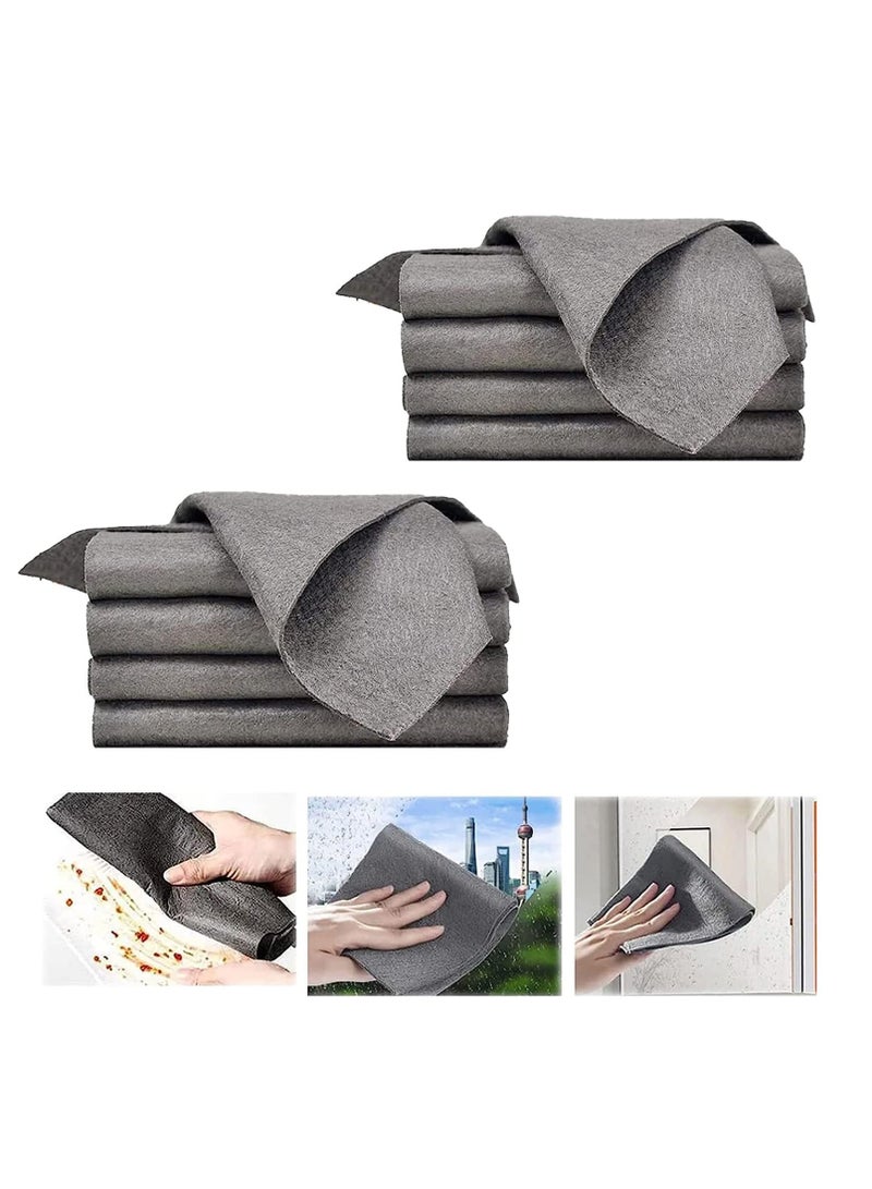SYOSI Thickened Magic Cleaning Cloth, 8 Pieces, Magic Cleaning Cloths for Glass Reusable Glass Cleaning Rag, Microfiber Cleaning Cloth, Large Magic Cleaning Cloths, Glass Cleaning Cloth Rags, 30cm*30cm - Image 1