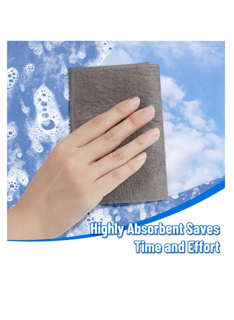 SYOSI Thickened Magic Cleaning Cloth, 8 Pieces, Magic Cleaning Cloths for Glass Reusable Glass Cleaning Rag, Microfiber Cleaning Cloth, Large Magic Cleaning Cloths, Glass Cleaning Cloth Rags, 30cm*30cm - Image 4
