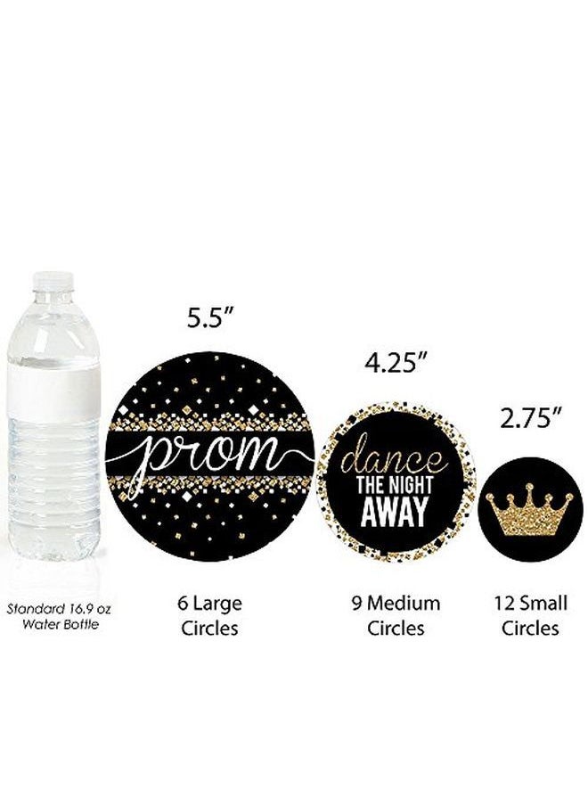 Big Dot of Happiness Prom Prom Night Giant Circle Confetti Party Decorations Large Confetti 27 Count  - Image 3