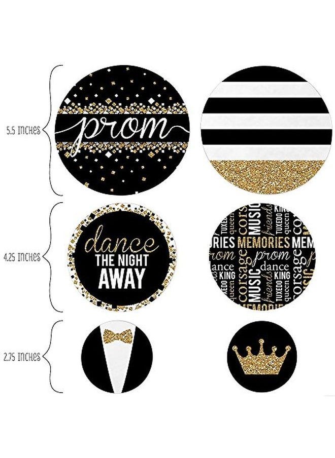 Big Dot of Happiness Prom Prom Night Giant Circle Confetti Party Decorations Large Confetti 27 Count  - Image 2
