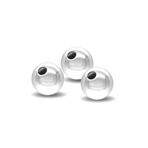 Adabele 10pcs Adabele Authentic 925 Sterling Silver Hypoallergenic 8mm Seamless Round Loose Beads Spacer for DIY Craft Jewelry Making SS56-8 - Image 4