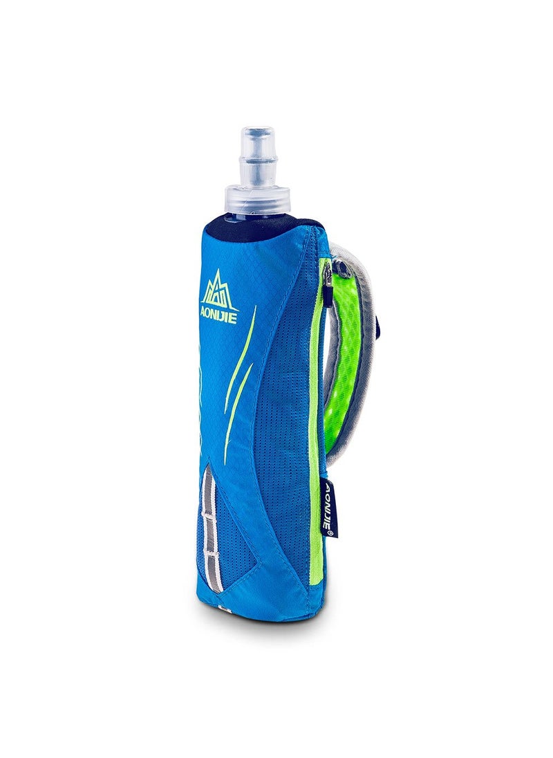 AONIJIE AONIJIE Quick Grip Handheld Soft Water Bottle for Running, Hand Strap Hydration Pack with 500ml Handheld Soft Flask Water Bottle (Blue)  - Image 1