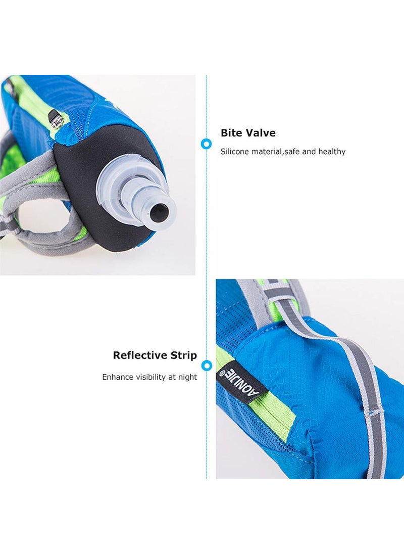 AONIJIE AONIJIE Quick Grip Handheld Soft Water Bottle for Running, Hand Strap Hydration Pack with 500ml Handheld Soft Flask Water Bottle (Blue)  - Image 5