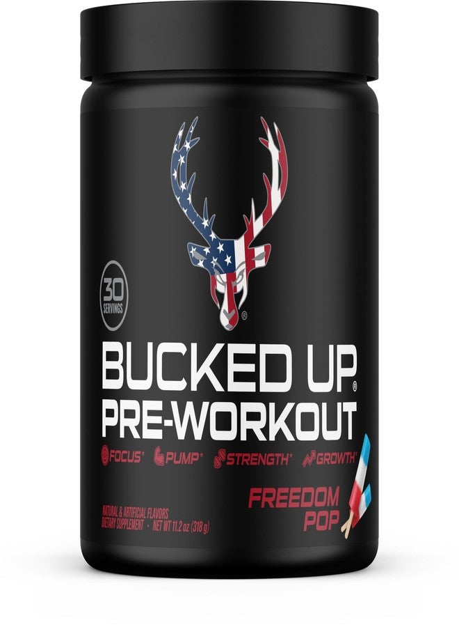 باكد أب مسحوق ما قبل التمرين Bucked Up Freedom Pop | 200 ملغ كافيين مع سيترولين مالات، بيتا ألانين، ألفا سايز، وتورين | مسحوق ما قبل التمرين (30 حصة) - Image 1