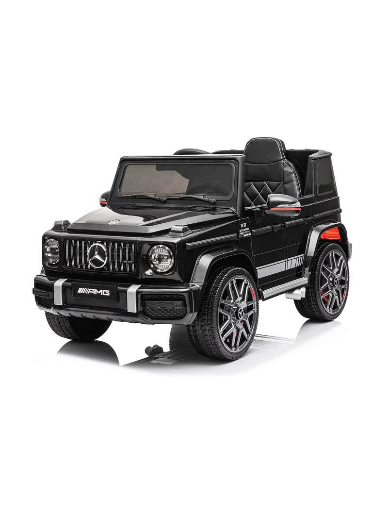 FACTUAL TOYS Mercedes Benz G63 Electric car Eva Tyre/Leather seat - Black (12V)  - Image 1