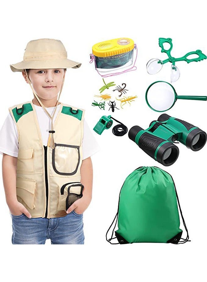 Toys Outdoor Explorer Kit for Boys and Girls with Washable Premium Safari Vest and Adventure kit with Scavenger Hunt - Image 1