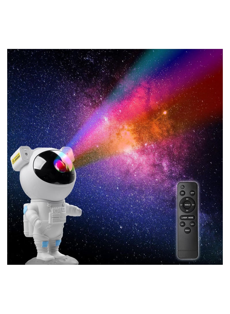 Astronaut Star Projector, Night Light Projector for Kids 7 Galaxy Lighting Ceiling Stars, 360°Adjustable Remote Control Space Projector for Bedroom, Nursery and Childrens Room - Image 1