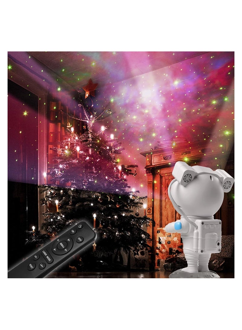 Astronaut Star Projector, Night Light Projector for Kids 7 Galaxy Lighting Ceiling Stars, 360°Adjustable Remote Control Space Projector for Bedroom, Nursery and Childrens Room - Image 4