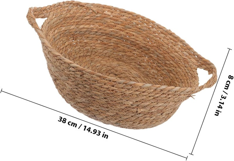 تصميم خليجي عملي شائع عش قط من القش المنسوج صغير الحجم، سرير تبريد للحيوانات الأليفة، قابل للتنفس، شبه مغلق، مناسب لجميع الفصول ترتيب على الأرفف شراء سريع ميسور يدوم طويلاً استخدام يومي واسع - Image 2