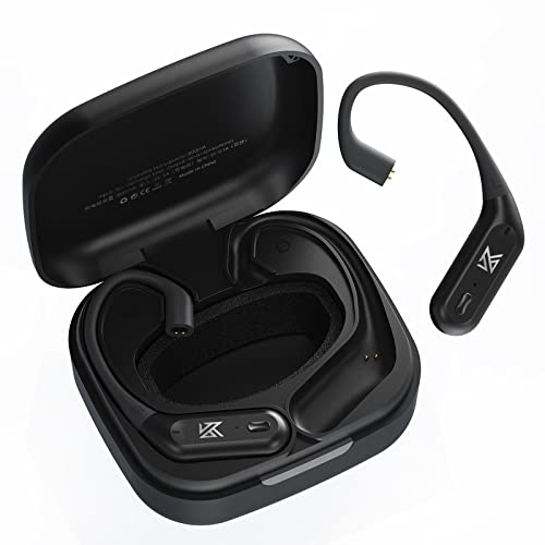 KZ محول سماعة الرأس KZ AZ09 Pro IEM بلوتوث، ترقية وحدة بلوتوث كابل استبدال خطاف الأذن لـ ZS10Pro ZSNPro ZAS Zax، موصل 0.75/0.78mm 2Pin (أسود، مع ميكروفون) - Image 1