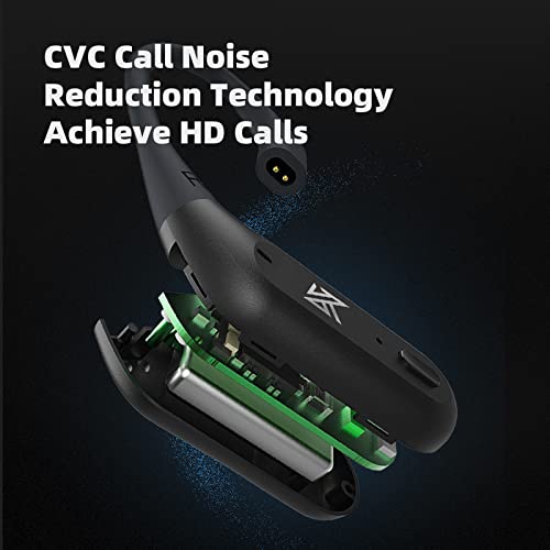 KZ محول سماعة الرأس KZ AZ09 Pro IEM بلوتوث، ترقية وحدة بلوتوث كابل استبدال خطاف الأذن لـ ZS10Pro ZSNPro ZAS Zax، موصل 0.75/0.78mm 2Pin (أسود، مع ميكروفون) - Image 5