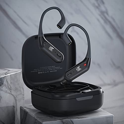 KZ محول سماعة الرأس KZ AZ09 Pro IEM بلوتوث، ترقية وحدة بلوتوث كابل استبدال خطاف الأذن لـ ZS10Pro ZSNPro ZAS Zax، موصل 0.75/0.78mm 2Pin (أسود، مع ميكروفون) - Image 2