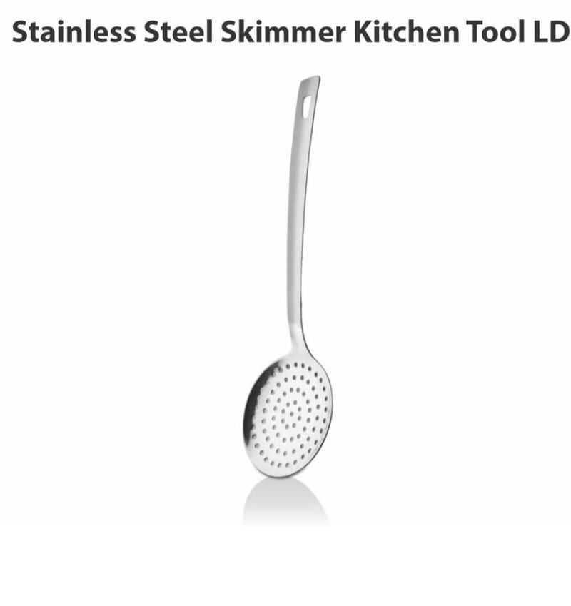 Stainless Steel Skimmer Silver Pack of 1  - Image 2