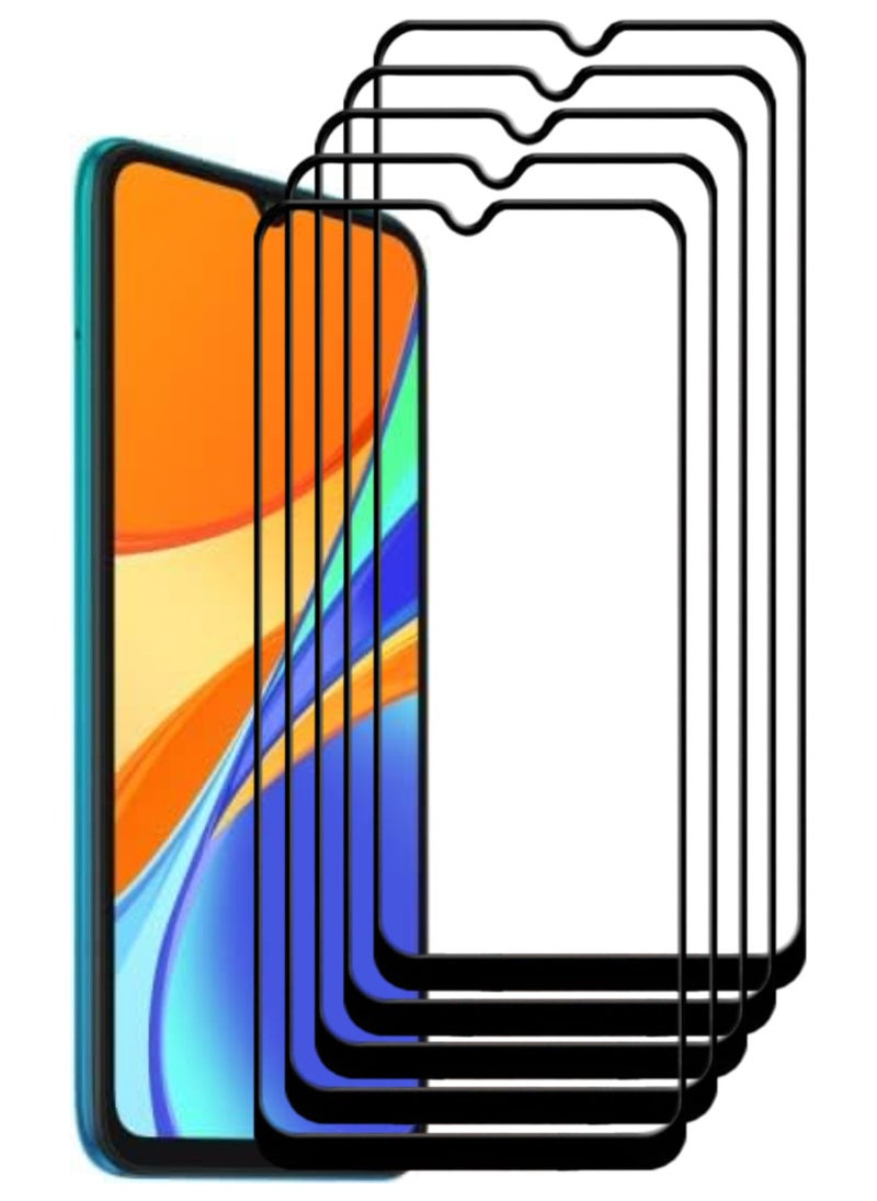 ACLIX 5 Pieces Antistatic ESD Dustproof Premium Quality High Definition Tempered Glass Screen Protector Designed For Xiaomi Redmi 9C - Image 1