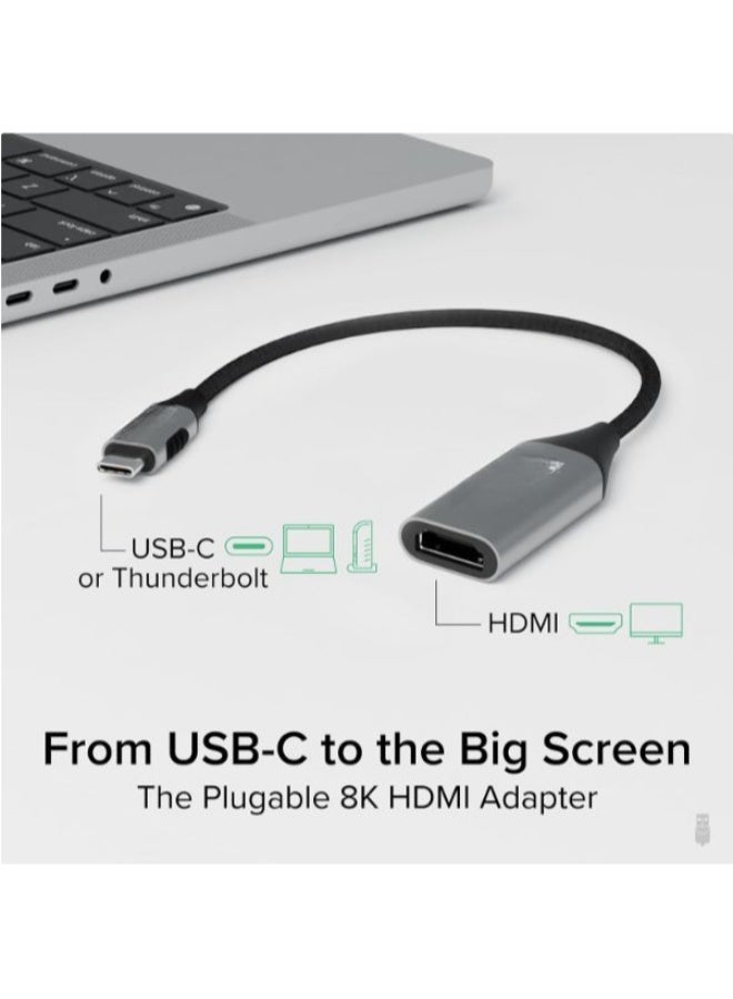 HDMI to USB-C Audio & Video Adapter, Supports Up to 8K (7680 × 4320) Resolution for Compatible USB-C Displays - Image 2
