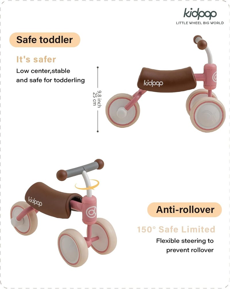 Kidpop دراجات التوازن كيدبوب BEE للمتعلمين الأوائل، دراجة الأطفال الصغار، دراجات الجري - Image 3