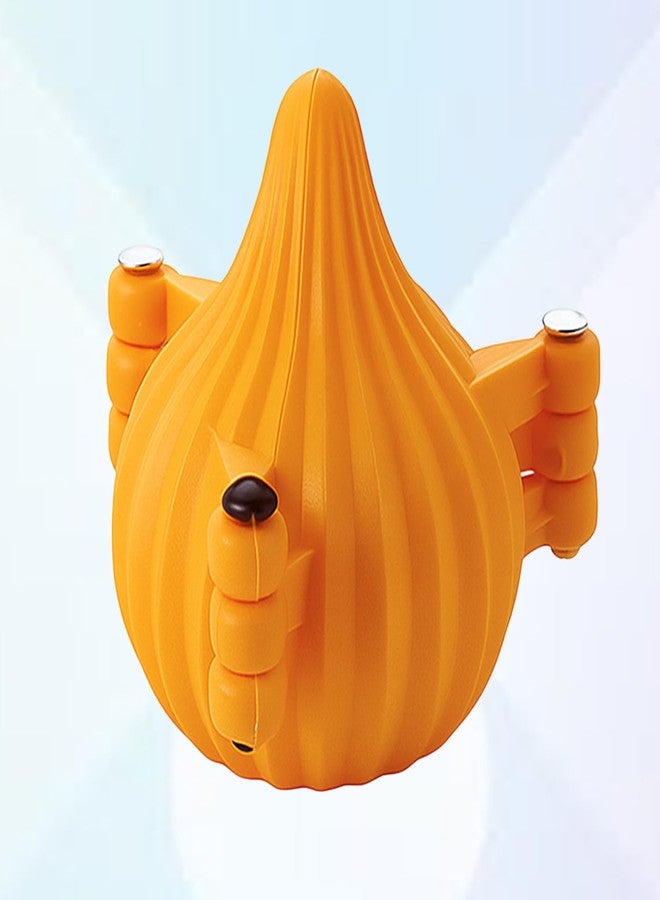 Oc9 Plastic 3 Fold Modak Maker Mould/Laddoo Moulder/Chocolate Modak Shaper Sacha Set for Ganesh Chaturthi, Diwali, Dussehra, and Other Festival (Pack of 1) Orange - Image 1