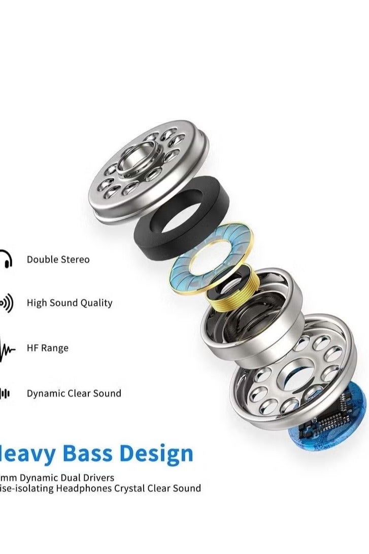 Type C Earphone Connector(Built-in Microphone & Volume Control) in-Ear Stereo Headphone/Headset Compatible with Samsung,OnePlus,Moto,Honor,iPad Air,MacBook Air & Pro - Image 2