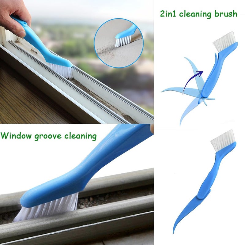 CRAFNEW 12Pcs Groove Gap Cleaning Tools Crevice Gap Cleaning BrushDoor Window Track Groove Corner Crevice Cleaning Brushes for Cleaning Window GroovesSliding Door TracksKeyboardslouverscar Vents - Image 2