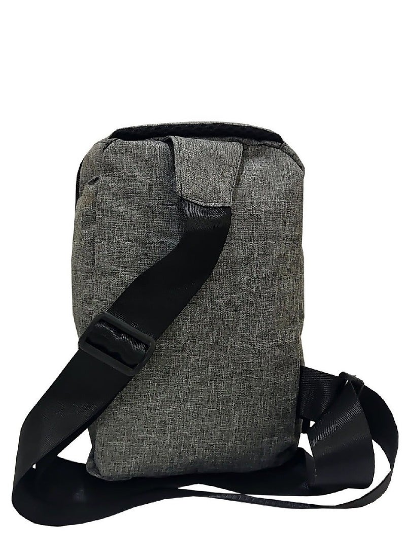 براند ستورز Casual Cross Bag - USB slot - Grey - Image 4