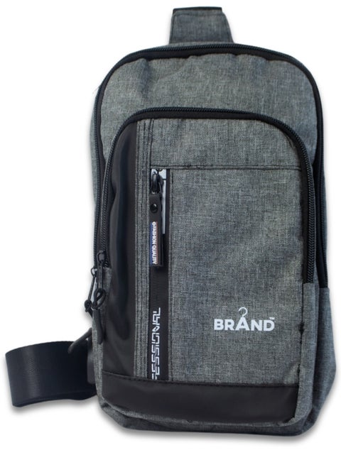 Casual Cross Bag - USB - Grey