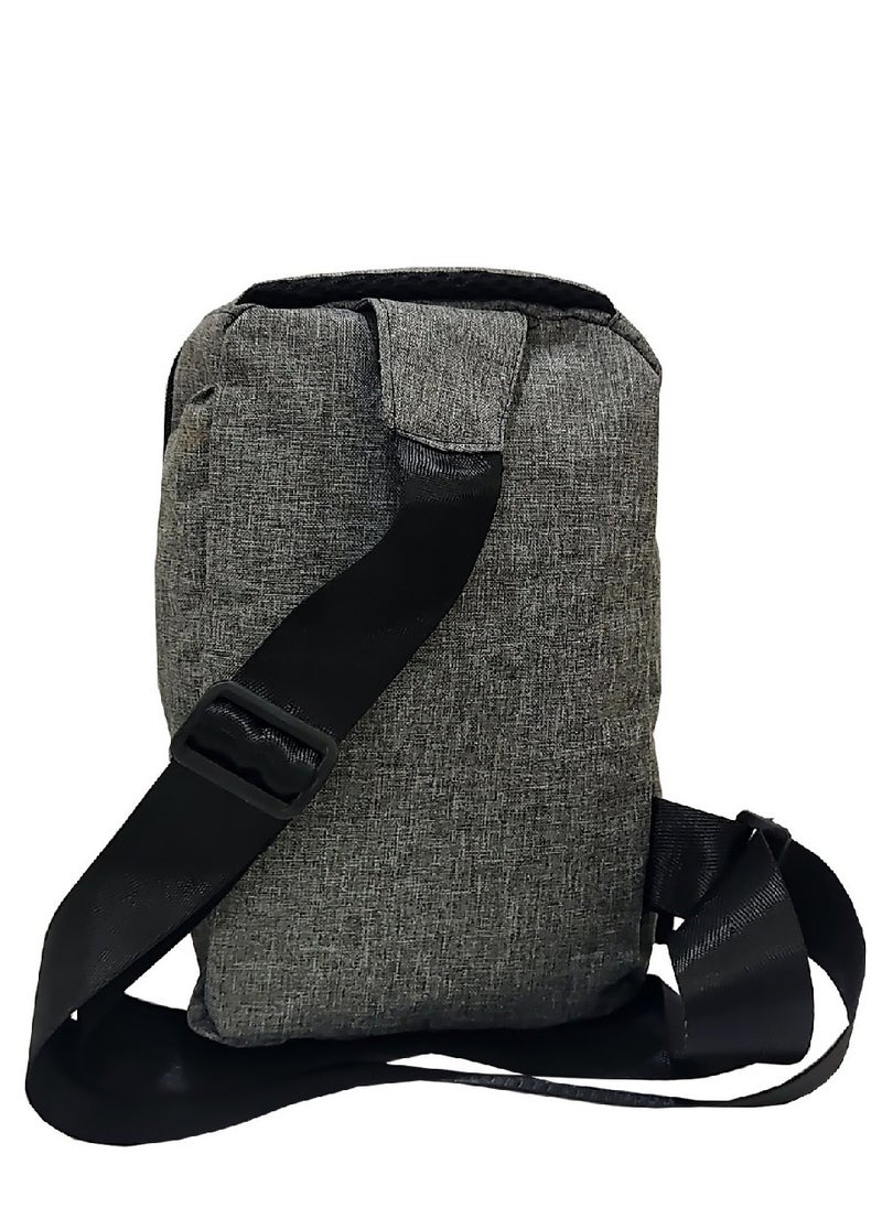 Casual Cross Bag - USB - Grey