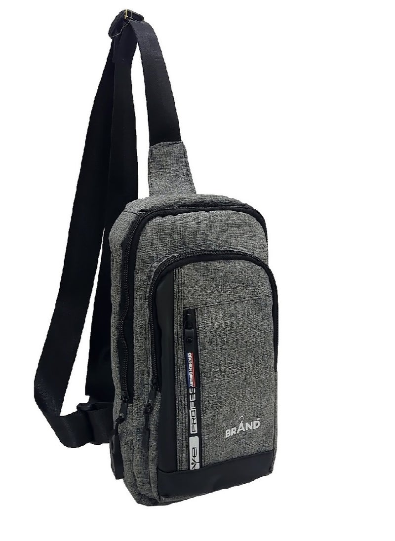 Casual Cross Bag - USB - Grey
