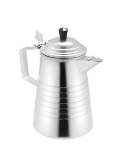 AL SANIDI Aluminum milk pot or pitcher Coffee pot Silver capacity 2.5 L  - Image 1