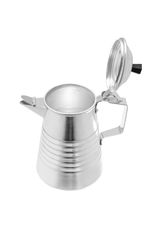 AL SANIDI Aluminum milk pot or pitcher Coffee pot Silver capacity 2.5 L  - Image 3