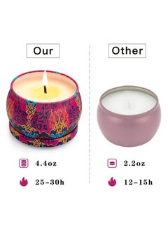 Generic Scented Candles Gift Set  4 Pack Aromatherapy Candle, Stress Relief Gifts for Women 120H Burning, Candles for Home Scented  - Image 4