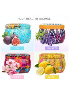 Generic Scented Candles Gift Set  4 Pack Aromatherapy Candle, Stress Relief Gifts for Women 120H Burning, Candles for Home Scented  - Image 2