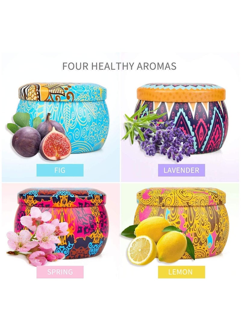 Generic Scented Candles Gift Set  4 Pack Aromatherapy Candle, Stress Relief Gifts for Women 120H Burning, Candles for Home Scented  - Image 2
