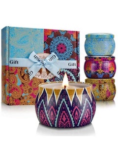 Generic Scented Candles Gift Set  4 Pack Aromatherapy Candle, Stress Relief Gifts for Women 120H Burning, Candles for Home Scented  - Image 1