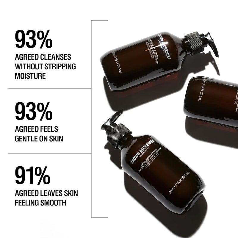Grown Alchemist Energize Body Cleanser Chamomile Bergamot Rose Gentle Bodywash Hydrates and Cleanses Skin 300 ml - Image 3
