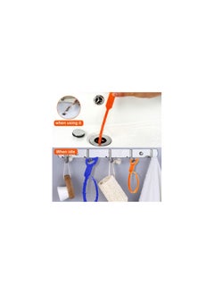 Generic Pipe Dredging Brush Bathroom Hair Sewer Sink Cleaning Pipe Dredger Drain Cleaner Hook Dredging Floor Hair Remover Toilet Tool Barb type  - Image 3
