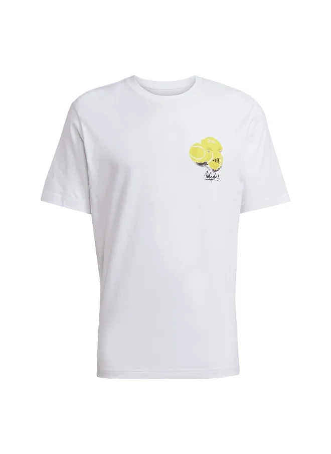 اديداس adidas lounge still life lemons men graphic t-shirt