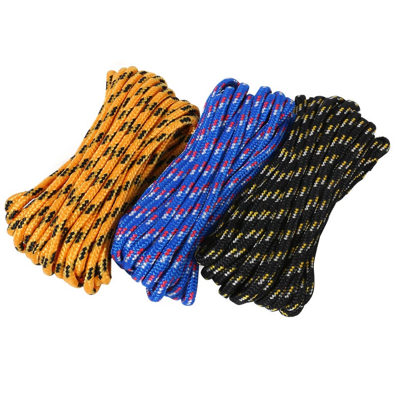 MaxxHaul 50228 Diamond Braided Rope of 14 x 25 Extra StrengthSunlight and Weather Resistant Multicolor