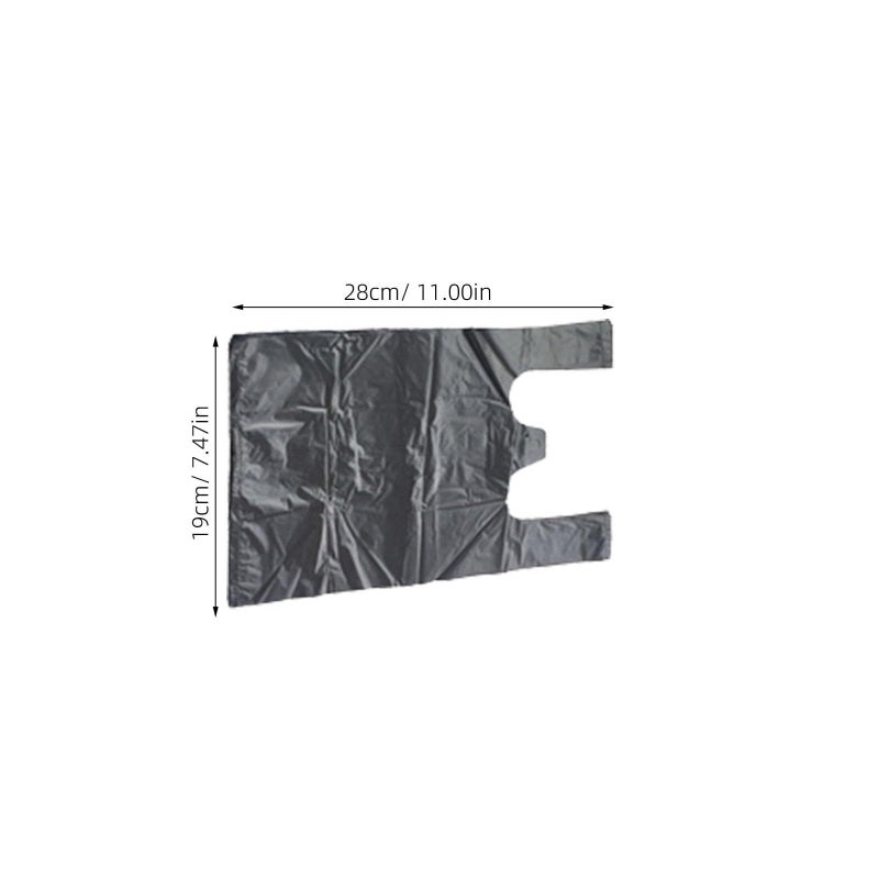 200 Black Mini Car Garbage Bags 18x26cm Disposable Vest Style Trash Waste Bin - Image 3