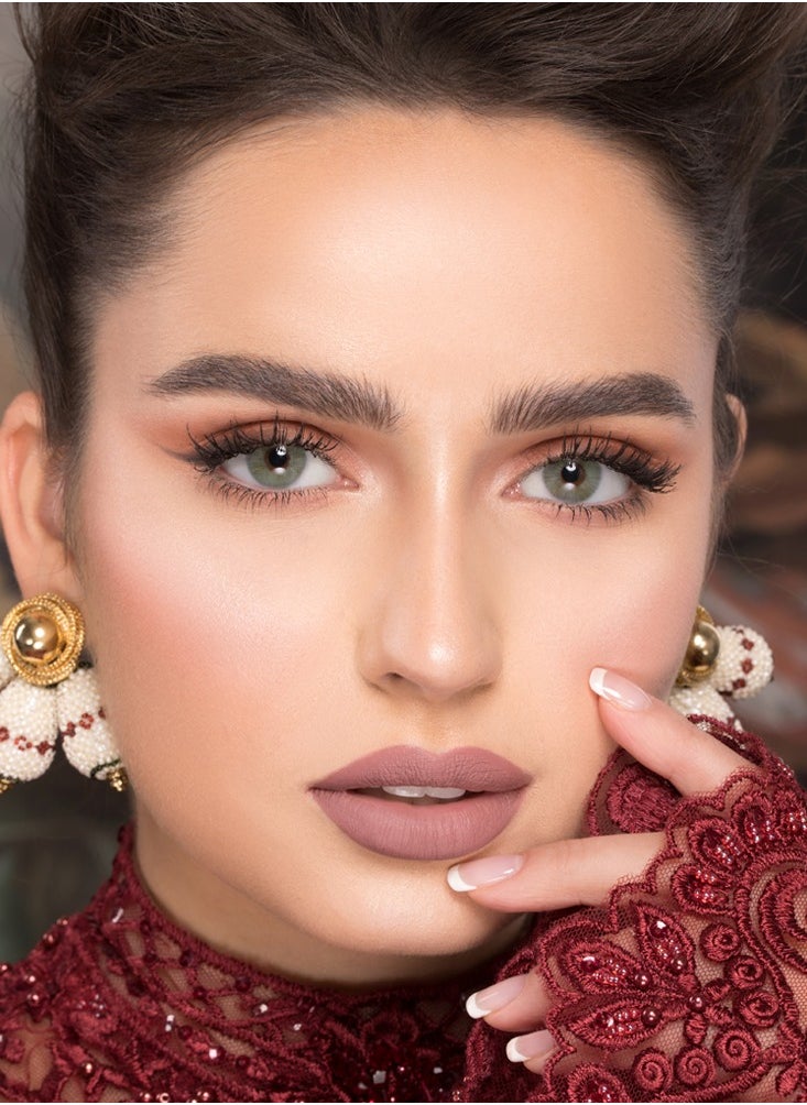 NATURÉL Core Zircon lenses A charming look with natural and beautiful colors Monthly use contact lenses, a pair in a box  - Image 2