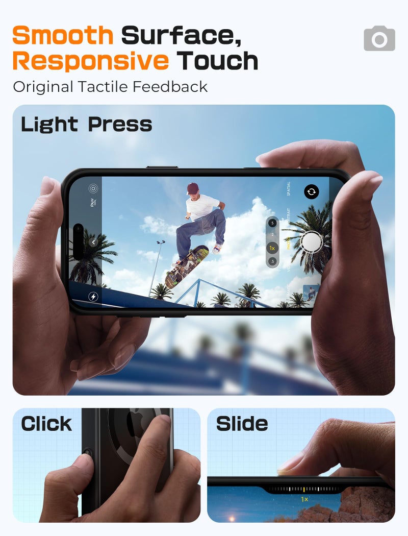 SUPCASE for iPhone 16 Pro Case with Camera Control Capture Button (Unicorn Beetle Mag), [Compatible with MagSafe] Slim Protective Magnetic Phone Case for iPhone 16 Pro 6.3'' 2024, Black - Image 4