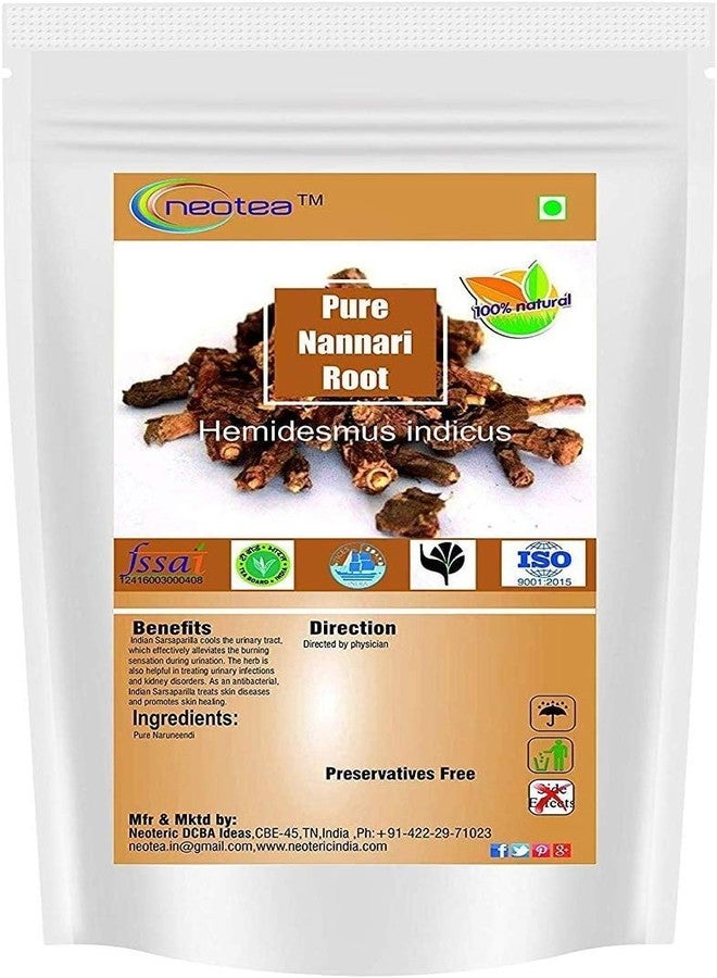 Neotea Organic Sarsaparilla Root | Indian Sarsaparilla Tea | Hemidesmus Indicus | Sasparilla/Zarzaparrilla | Cut & Sifted | Herbal Root Tea | 100% Pure & Natural | No Additives or Preservatives (100 GM(3.52 OZ)) - Image 2