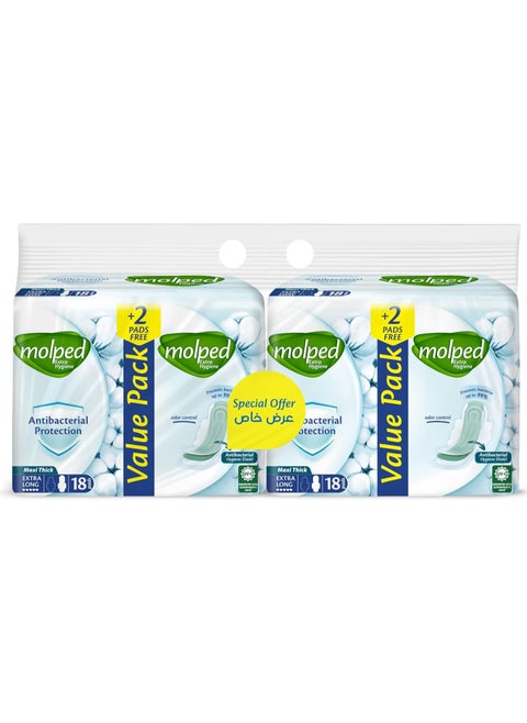 MOLPED pads Extra Hygiene XL 16+2 free X2